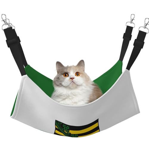 HMBGFW Saxony Flag Reversible Cat Hanging Hammock Soft Breathable Pet Cage Hammock with Double Sided Hanging Bed for Small Dogs Rabbits HMBGFW Saxony Flag Reversible Cat Hanging Hammock Soft Breathable Pet Cage Hammock with Double Sided Hanging Bed for Small Dogs Rabbits von HMBGFW