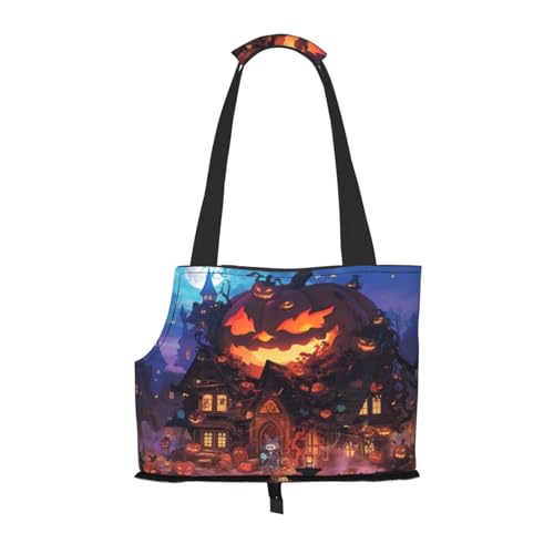 Halloween-Kürbis-Party-Hunde-Geldbörse, Haustier-Tragetasche, Tasche für kleine Hunde, Katzen, Welpen Halloween-Kürbis-Party-Hunde-Geldbörse, Haustier-Tragetasche, Tasche für kleine Hunde, Katzen, Welpen von HMBGFW