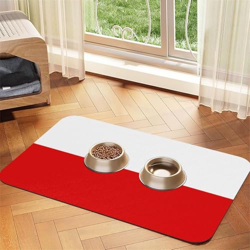 Haustier-Futtermatte mit Thüringen-Flagge, wasserdicht und rutschfest, für Hunde und Katzen, keine Flecken, schnell trocknend, Wasserspendermatte für Hunde Haustier-Futtermatte mit Thüringen-Flagge, wasserdicht und rutschfest, für Hunde und Katzen, keine Flecken, schnell trocknend, Wasserspendermatte für Hunde von HMBGFW