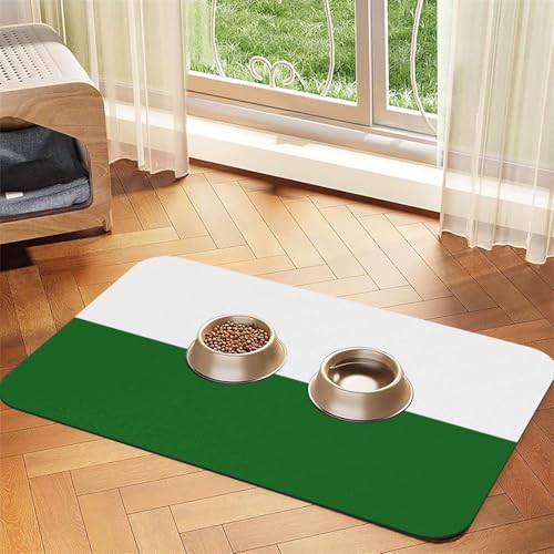 Haustier-Futtermatte mit der Flagge von Sachsen, wasserdicht und rutschfest, für Hunde und Katzen, keine Flecken, schnell trocknend, Wasserspendermatte für Hunde Haustier-Futtermatte mit der Flagge von Sachsen, wasserdicht und rutschfest, für Hunde und Katzen, keine Flecken, schnell trocknend, Wasserspendermatte für Hunde von HMBGFW