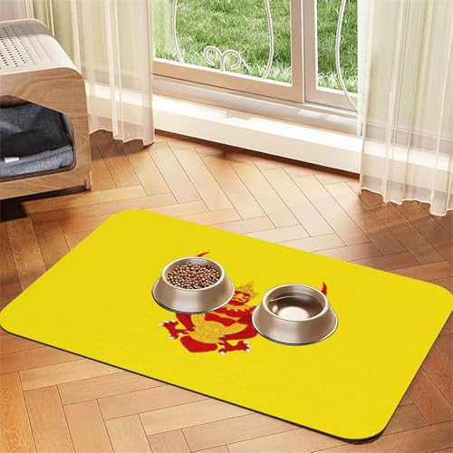 Haustier-Futtermatte mit königlicher Flagge von Thailand, wasserdicht und rutschfest, für Hunde und Katzen, keine Flecken, schnell trocknende Wasserspendermatte für Hunde Haustier-Futtermatte mit königlicher Flagge von Thailand, wasserdicht und rutschfest, für Hunde und Katzen, keine Flecken, schnell trocknende Wasserspendermatte für Hunde von HMBGFW