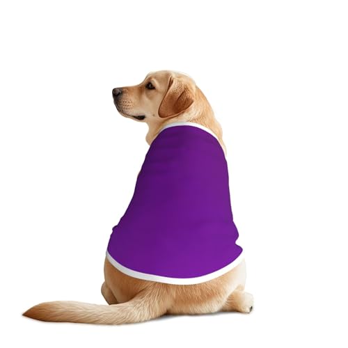 Haustier-T-Shirts für große und mittelgroße Hunde, bequeme Hunde-Shirts, perfekt für den täglichen Gebrauch, Dunkelviolett Haustier-T-Shirts für große und mittelgroße Hunde, bequeme Hunde-Shirts, perfekt für den täglichen Gebrauch, Dunkelviolett von HMBGFW