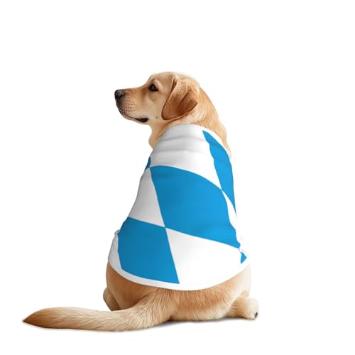 Haustier-T-Shirts mit Flagge der bayerischen Raute für Hunde, Hundekleidung für große und mittelgroße Hunde, bequeme Hunde-Shirts, perfekt für den täglichen Gebrauch Haustier-T-Shirts mit Flagge der bayerischen Raute für Hunde, Hundekleidung für große und mittelgroße Hunde, bequeme Hunde-Shirts, perfekt für den täglichen Gebrauch von HMBGFW