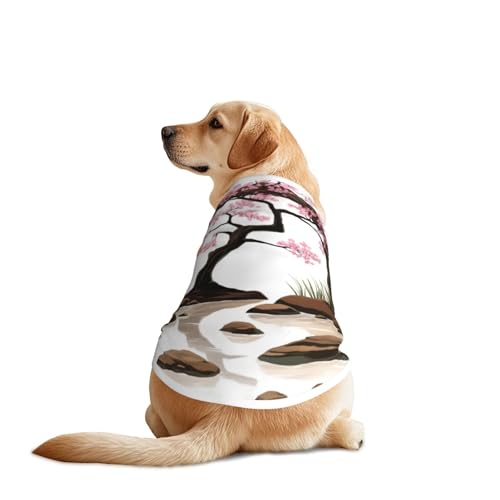 Haustier-T-Shirts mit rosa Blumen, Hundekleidung für große und mittelgroße Hunde, bequeme Hunde-Shirts, perfekt für den täglichen Gebrauch Haustier-T-Shirts mit rosa Blumen, Hundekleidung für große und mittelgroße Hunde, bequeme Hunde-Shirts, perfekt für den täglichen Gebrauch von HMBGFW