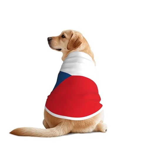 Haustier-T-Shirts mit tschechischer Flagge, Hundekleidung für große und mittelgroße Hunde, bequeme Hunde-Shirts, perfekt für den täglichen Gebrauch Haustier-T-Shirts mit tschechischer Flagge, Hundekleidung für große und mittelgroße Hunde, bequeme Hunde-Shirts, perfekt für den täglichen Gebrauch von HMBGFW