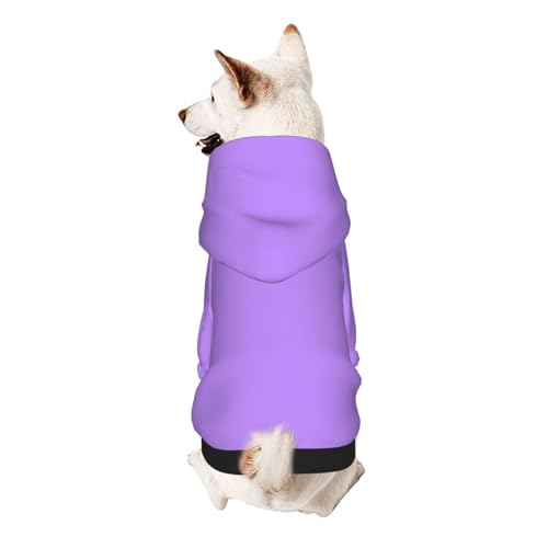 Hellvioletter Hunde-Kapuzenpullover – weiche und atmungsaktive Haustierkleidung für kleine bis große Hunde, stilvolle und bequeme Hundekleidung von HMBGFW
