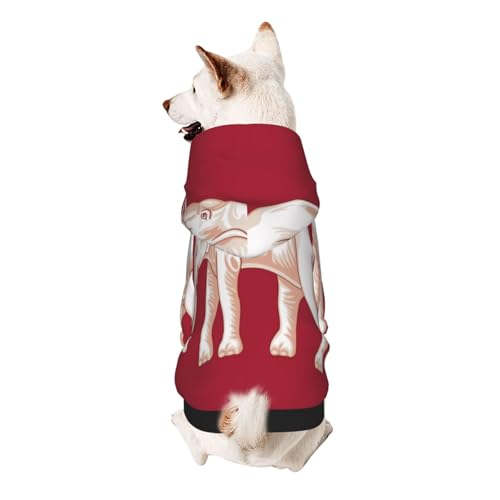 Hunde-Kapuzenpullover mit siamesischer Flagge – weiche und atmungsaktive Haustierkleidung für kleine bis große Hunde, stilvolle und bequeme Hundekleidung von HMBGFW
