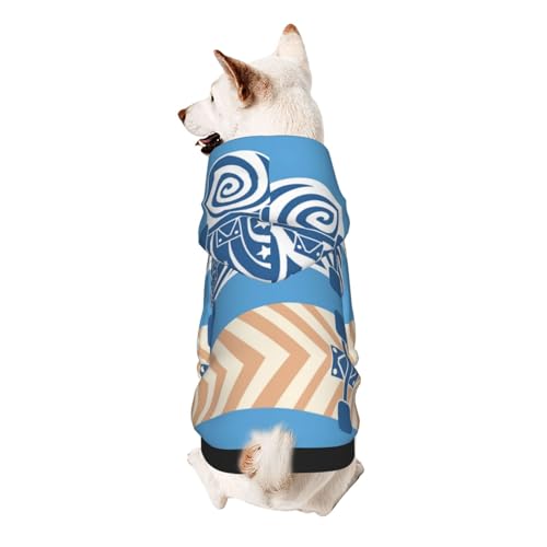Hunde-Kapuzenpullover mit zwei Schlittschuhen, weiche und atmungsaktive Haustierkleidung für kleine bis große Hunde, stilvolle und bequeme Hundekleidung von HMBGFW