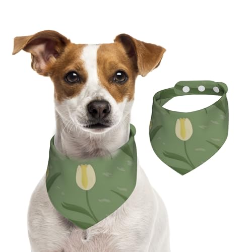 Hundehalstuch, Motiv: Blumen und Pflanzen, waschbar, für kleine bis große Haustiere, Schal für Mädchen oder Jungen, Haustierzubehör Hundehalstuch, Motiv: Blumen und Pflanzen, waschbar, für kleine bis große Haustiere, Schal für Mädchen oder Jungen, Haustierzubehör von HMBGFW