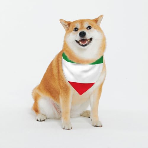 Hundehalstuch, Motiv: Flagge von Nordrhein-Westfalen, waschbar, für kleine bis große Haustiere, Schal für Mädchen oder Jungen, Haustierzubehör von HMBGFW