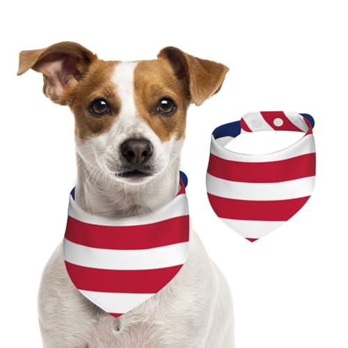 Hundehalstuch, Motiv: Liberianische Flagge, waschbar, für kleine bis große Haustiere, Schal für Mädchen oder Jungen, Haustierzubehör von HMBGFW
