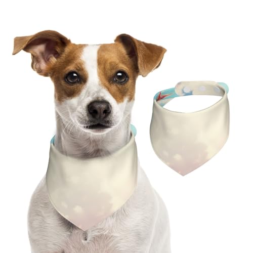 Hundehalstuch, Motiv: Vögel fliegen unter weißen Wolken, waschbar, für kleine bis große Haustiere, Schal für Mädchen oder Jungen, Haustierzubehör Hundehalstuch, Motiv: Vögel fliegen unter weißen Wolken, waschbar, für kleine bis große Haustiere, Schal für Mädchen oder Jungen, Haustierzubehör von HMBGFW