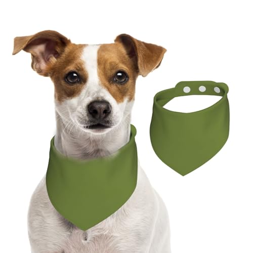 Hundehalstuch, waschbar, für kleine bis große Haustiere, Schal für Mädchen oder Jungen, Haustierzubehör, Dunkelgrün Hundehalstuch, waschbar, für kleine bis große Haustiere, Schal für Mädchen oder Jungen, Haustierzubehör, Dunkelgrün von HMBGFW