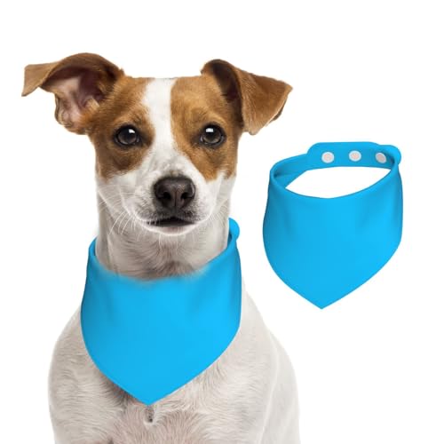 Hundehalstuch, waschbar, für kleine bis große Haustiere, Schal für Mädchen oder Jungen, Haustierzubehör, Hellblau Hundehalstuch, waschbar, für kleine bis große Haustiere, Schal für Mädchen oder Jungen, Haustierzubehör, Hellblau von HMBGFW