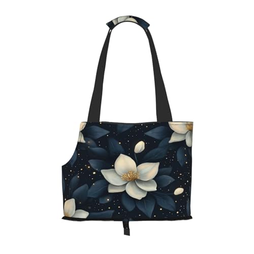 Hundetasche mit blühenden Blumen, Tragetasche für kleine Hunde, Katzen, Welpen von HMBGFW