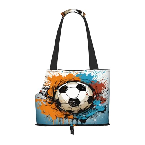 Mehrfarbige Fußball-Hunde-Geldbörse, Haustier-Tragetasche, Tasche für kleine Hunde, Katzen, Welpen Mehrfarbige Fußball-Hunde-Geldbörse, Haustier-Tragetasche, Tasche für kleine Hunde, Katzen, Welpen von HMBGFW