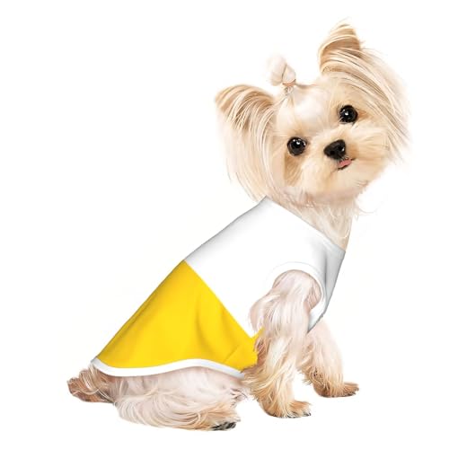 Niedliche Hundekleidung mit Schlesien-Flagge, Hunde-T-Shirt für kleine Hunde, Mädchen, Jungen. Haustier-Pullover, Katzenkleidung, geeignet für kleine Haustiere von HMBGFW