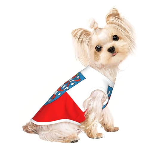 Niedliche Hundekleidung mit Thüringen-Flagge, Hunde-T-Shirt für kleine Hunde, Mädchen, Jungen. Haustier-Pullover, Katzenkleidung, geeignet für kleine Haustiere von HMBGFW