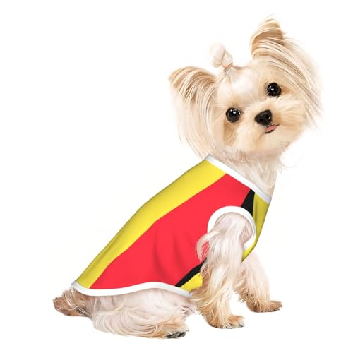 Niedliche Hundekleidung mit der Flagge von Belgien, Hunde-T-Shirt für kleine Hunde, Mädchen und Jungen. Haustier-Pullover, Katzenkleidung, geeignet für kleine Haustiere von HMBGFW