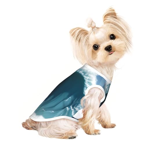 Riesen-Monsters in den Wellen, süßes Hunde-T-Shirt für kleine Hunde, Mädchen, Jungen. Haustier-Pullover, Katzenkleidung, geeignet für kleine Haustiere von HMBGFW