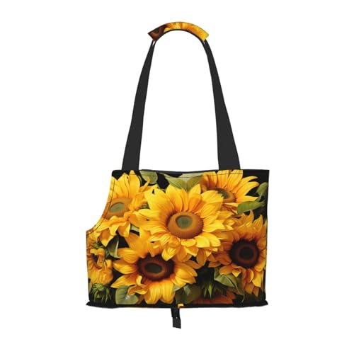 Schöne Sonnenblumen-Hunde-Geldbörse, Haustier-Tragetasche, Tasche für kleine Hunde, Katzen, Welpen Schöne Sonnenblumen-Hunde-Geldbörse, Haustier-Tragetasche, Tasche für kleine Hunde, Katzen, Welpen von HMBGFW