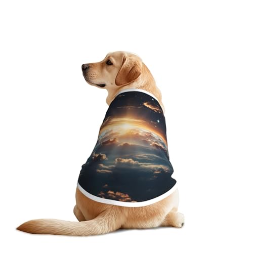 Sky in The Sun Haustier-T-Shirts für Hunde, Hundekleidung für große und mittelgroße Hunde, bequeme Hunde-Shirts, perfekt für den täglichen Gebrauch Sky in The Sun Haustier-T-Shirts für Hunde, Hundekleidung für große und mittelgroße Hunde, bequeme Hunde-Shirts, perfekt für den täglichen Gebrauch von HMBGFW