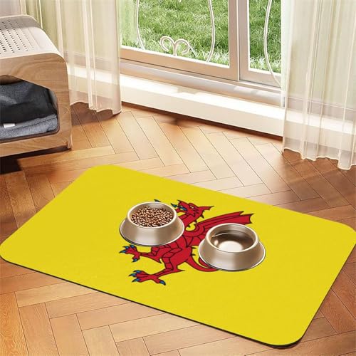 Somerset County Flagge, Haustier-Futtermatte, wasserdicht und rutschfest, für Hunde- und Katzenfutter, keine Flecken, schnell trocknend, Wasserspendermatte für Hunde Somerset County Flagge, Haustier-Futtermatte, wasserdicht und rutschfest, für Hunde- und Katzenfutter, keine Flecken, schnell trocknend, Wasserspendermatte für Hunde von HMBGFW