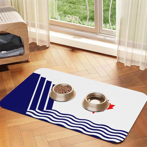 The Flag of Scarborough Haustier-Futtermatte, wasserdicht und rutschfest, für Hunde- und Katzenfutter, keine Flecken, schnell trocknend, Wasserspendermatte für Hunde The Flag of Scarborough Haustier-Futtermatte, wasserdicht und rutschfest, für Hunde- und Katzenfutter, keine Flecken, schnell trocknend, Wasserspendermatte für Hunde von HMBGFW
