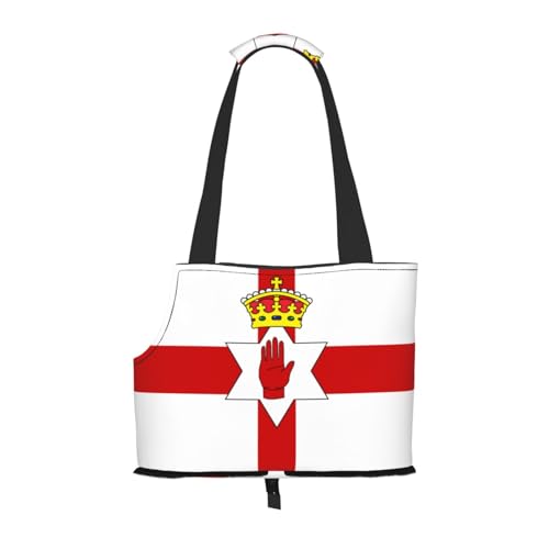 Tragetasche für Hunde, Motiv: Flagge Nordirlands, Haustier-Tragetasche, Tasche für kleine Hunde, Katzen, Welpen Tragetasche für Hunde, Motiv: Flagge Nordirlands, Haustier-Tragetasche, Tasche für kleine Hunde, Katzen, Welpen von HMBGFW