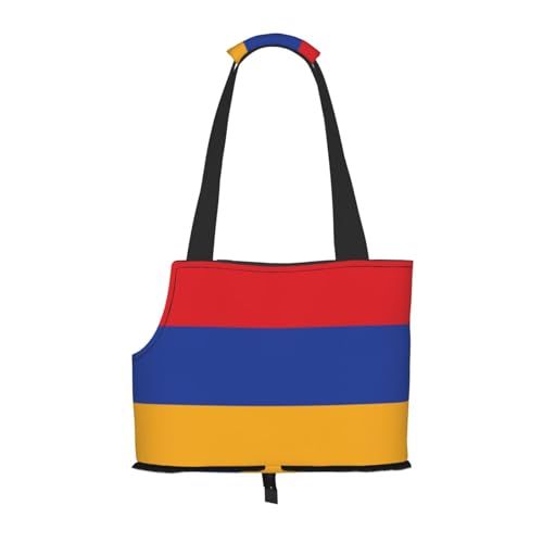 Tragetasche für Hunde, Motiv: Flagge von Armenien, für kleine Hunde, Katzen, Welpen von HMBGFW