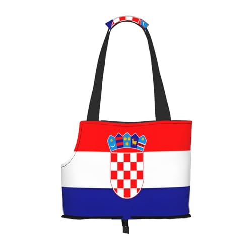 Tragetasche für Hunde, Motiv: Flagge von Kroatien, für kleine Hunde, Katzen, Welpen von HMBGFW