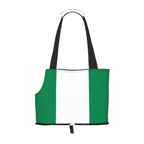Tragetasche für Hunde, Motiv: Flagge von Nigeria, für kleine Hunde, Katzen, Welpen Tragetasche für Hunde, Motiv: Flagge von Nigeria, für kleine Hunde, Katzen, Welpen von HMBGFW