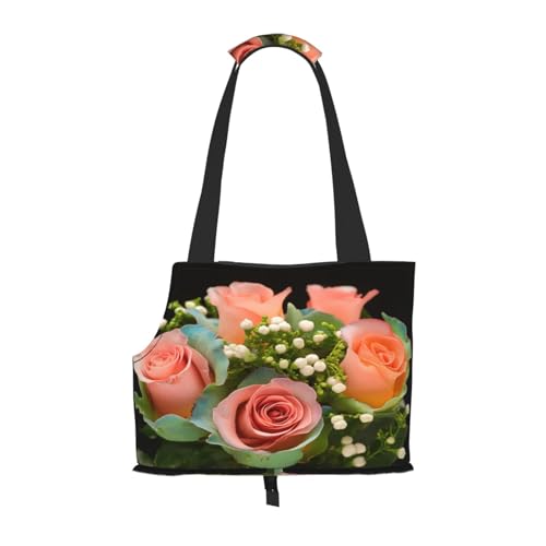 Tragetasche für Hunde, rosa Rosen, für kleine Hunde, Katzen, Welpen Tragetasche für Hunde, rosa Rosen, für kleine Hunde, Katzen, Welpen von HMBGFW