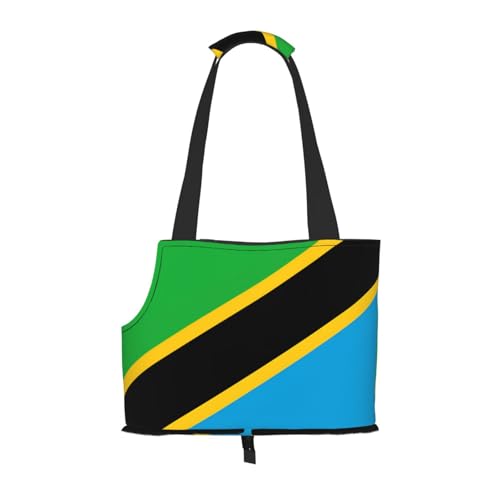 Tragetasche für Hunde mit Tansania-Flagge, Haustier-Tragetasche, Tasche für kleine Hunde, Katzen, Welpen Tragetasche für Hunde mit Tansania-Flagge, Haustier-Tragetasche, Tasche für kleine Hunde, Katzen, Welpen von HMBGFW