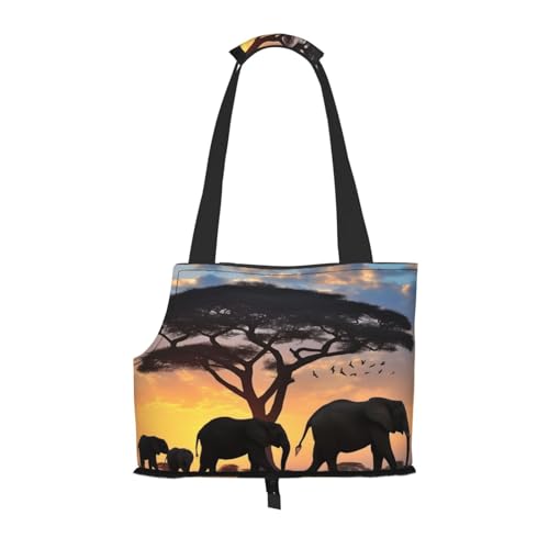 Twilight in the Grassland Hunde-Geldbörse, Haustier-Tragetasche, Tasche für kleine Hunde, Katzen, Welpen Twilight in the Grassland Hunde-Geldbörse, Haustier-Tragetasche, Tasche für kleine Hunde, Katzen, Welpen von HMBGFW