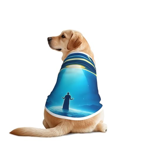 UFO Attack Haustier-T-Shirts für Hunde - Hundekleidung für große und mittelgroße Hunde, bequeme Hunde-Shirts, perfekt für den täglichen Gebrauch UFO Attack Haustier-T-Shirts für Hunde - Hundekleidung für große und mittelgroße Hunde, bequeme Hunde-Shirts, perfekt für den täglichen Gebrauch von HMBGFW