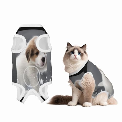 Welpenanzug für Hunde und Katzen nach Operationen, Erholungsshirt für Hunde, Katzen, Einteiler, Haustier-Operationsanzug von HMBGFW