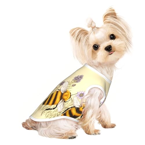 Wespe süße Hundekleidung, Hunde-T-Shirt für kleine Hunde, Mädchen, Jungen. Haustier-Pullover, Katzenkleidung, geeignet für kleine Haustiere von HMBGFW