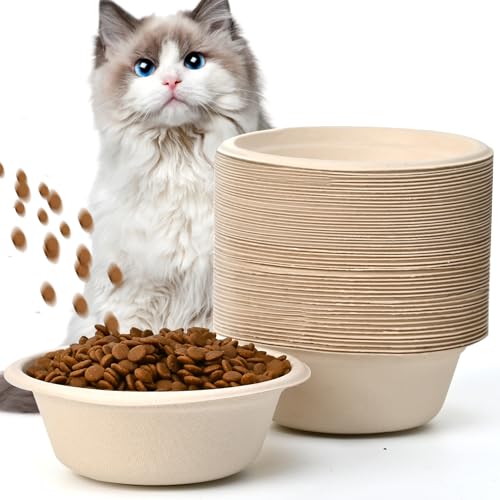 HMDZMR Einweg-Katzennäpfe aus Papier, 340 ml, Reise-Futternapf für kleine Hunde, Kätzchen, Welpen, Nass- und Trockenfutter, 100 Stück HMDZMR Einweg-Katzennäpfe aus Papier, 340 ml, Reise-Futternapf für kleine Hunde, Kätzchen, Welpen, Nass- und Trockenfutter, 100 Stück von HMDZMR