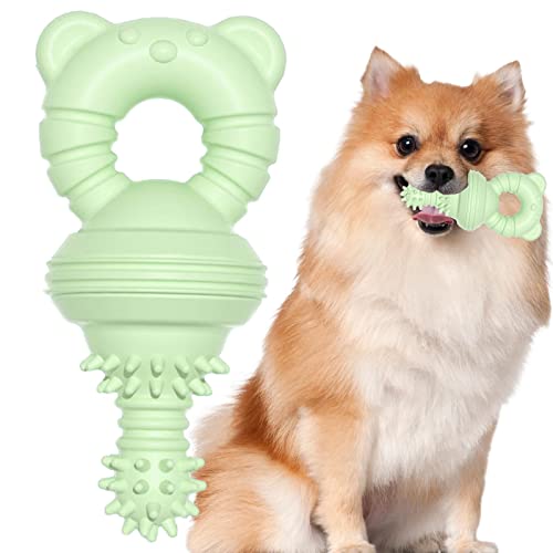 HMLTD Backenzahn saubere Zähne Gummispielzeug - Saubere Zähne Gummi Schnuller Kauspielzeug - Hundespielzeug in Schnullerform, langlebiges Kauspielzeug für kleine und mittelgroße Hunde von HMLTD