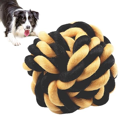 HMLTD Hundeseilspielzeug - Kauspielzeug für Hunde aus natürlicher Baumwolle,Unzerstörbares Seil für kleine Hunde, Robustes Zerrspielzeug, Beißseil, Zugseil zur Zahnreinigung von HMLTD