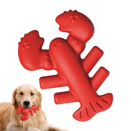 HMLTD Kauspielzeug für Aggressive Hunde, Robustes Hundespielzeug für Aggressive Kauer, Beißspielzeug für Aggressive Kauer, Interaktives Hundespielzeug in Hummerform, Hundespielzeug für Training und von HMLTD