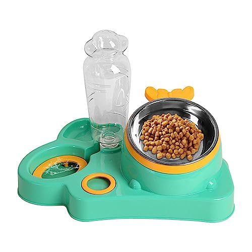 HMLTD Wasser- und Futternapf-Set für Haustiere, Katzennäpfe für Futter und Wasser | Tierfutter- und Wassernäpfe Futternäpfe - Rutschfester, stressfreier Futternapf für Haustiere mit automatischem von HMLTD