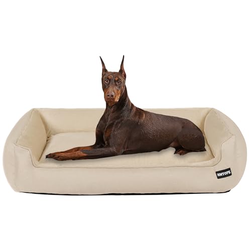 HMTOPE Hundebett, Hundesofa, Hundekissen, Hundekörbchen Abnehmbar und waschbar, Beige, 120 x 90 x 30 cm HMTOPE Hundebett, Hundesofa, Hundekissen, Hundekörbchen Abnehmbar und waschbar, Beige, 120 x 90 x 30 cm von HMTOPE