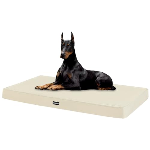 HMTOPE Orthopädisches Hundebett, 10cm Dicke Hundekissen für Grosse Hunde, Abnehmbar und Waschbar Hundematte, rutschfeste Unterseite, Wasserdichtes Innenfutter, 120 cm, Beige HMTOPE Orthopädisches Hundebett, 10cm Dicke Hundekissen für Grosse Hunde, Abnehmbar und Waschbar Hundematte, rutschfeste Unterseite, Wasserdichtes Innenfutter, 120 cm, Beige von HMTOPE