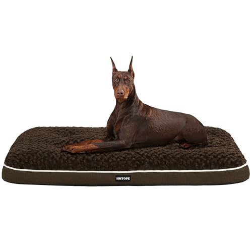 HMTOPE Orthopädisches Hundebett, Hundematte im Doppelstock-Design, Waschbar Hundekissen, Abnehmbar Hundekorb, 120 cm für Große Hunde, Braun HMTOPE Orthopädisches Hundebett, Hundematte im Doppelstock-Design, Waschbar Hundekissen, Abnehmbar Hundekorb, 120 cm für Große Hunde, Braun von HMTOPE