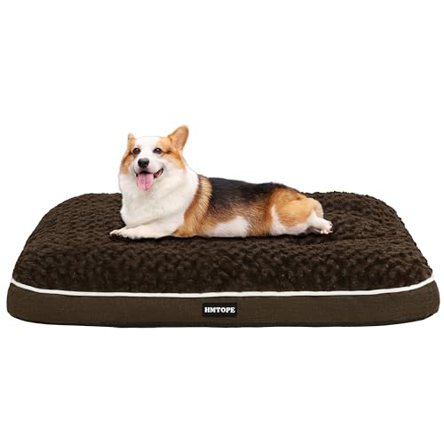 HMTOPE Orthopädisches Hundebett, Hundematte im Doppelstock-Design, Waschbar Hundekissen, Abnehmbar Hundekorb, 90 cm für Kleine bis Mittelgroße Hunde, Braun HMTOPE Orthopädisches Hundebett, Hundematte im Doppelstock-Design, Waschbar Hundekissen, Abnehmbar Hundekorb, 90 cm für Kleine bis Mittelgroße Hunde, Braun von HMTOPE