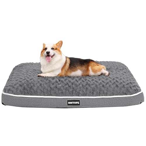 HMTOPE Orthopädisches Hundebett, Hundematte im Doppelstock-Design, Waschbar Hundekissen, Abnehmbar Hundekorb, 90 cm für Kleine bis Mittelgroße Hunde, Mittelgrau HMTOPE Orthopädisches Hundebett, Hundematte im Doppelstock-Design, Waschbar Hundekissen, Abnehmbar Hundekorb, 90 cm für Kleine bis Mittelgroße Hunde, Mittelgrau von HMTOPE