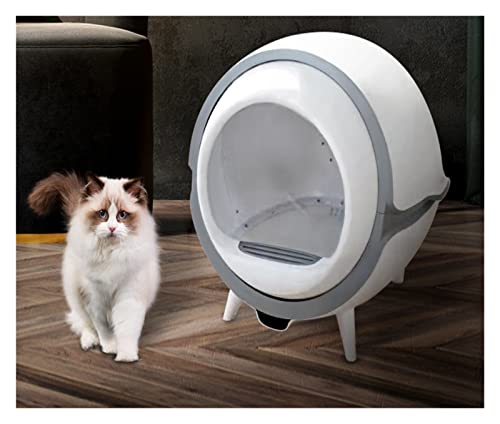 Selbstreinigende Katzentoilette Vollautomatische intelligente Katzentoilette Anti-Splash-Katzenbettpfannen geschlossene große elektrische Reinigungsschaufel for Haustierkot von HMULTI
