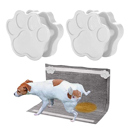 2er-Pack Pee-Pad-Halter für Hunde, kompatibel mit Welpen-Wee-Wee-Pads jeder Größe, Fester Töpfchen-Trainings-Pad-Halter (Claw,White) von HNDB